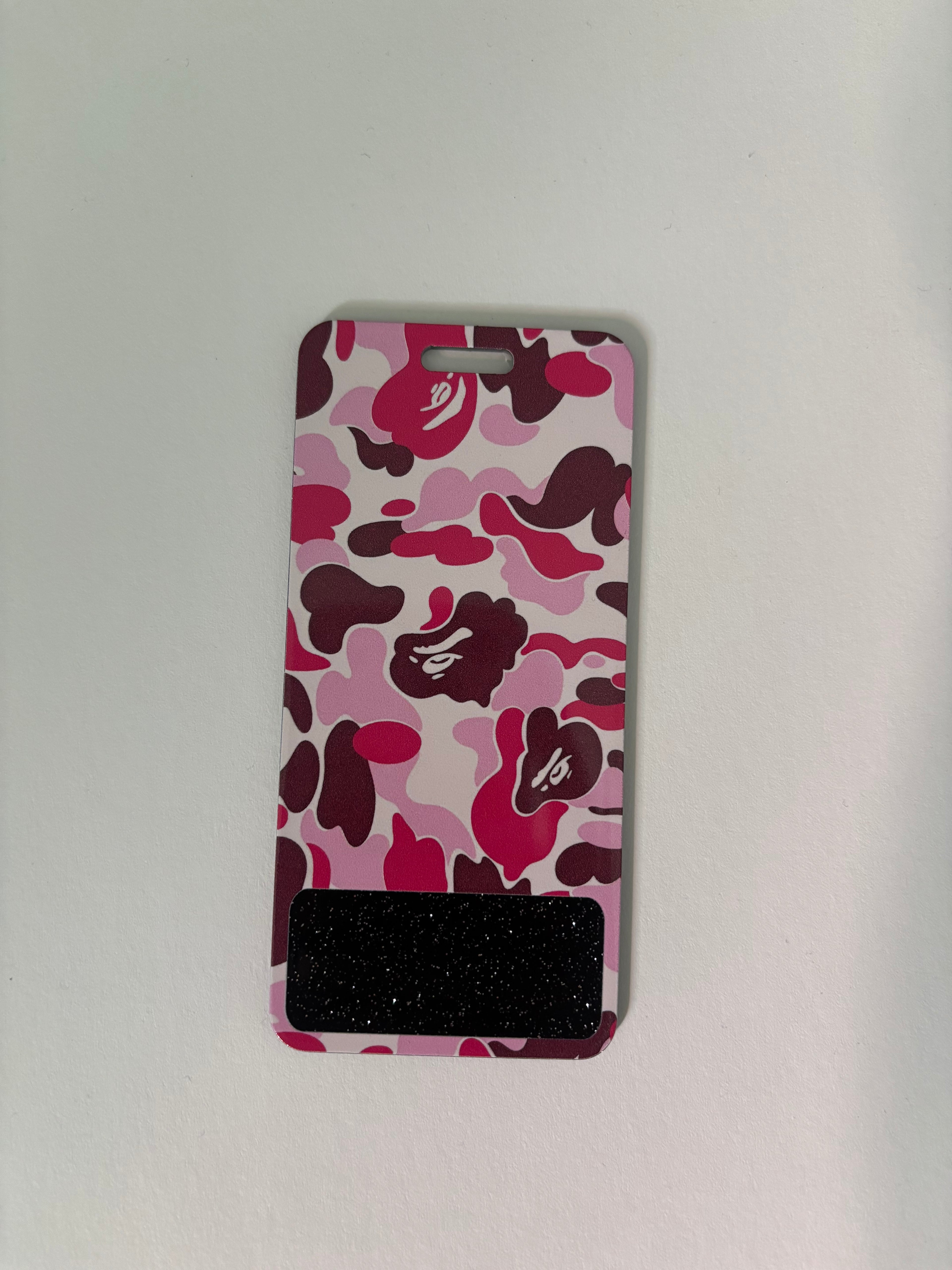 Pink Camo Badge Buddy