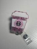 Pink Starbucks Badge