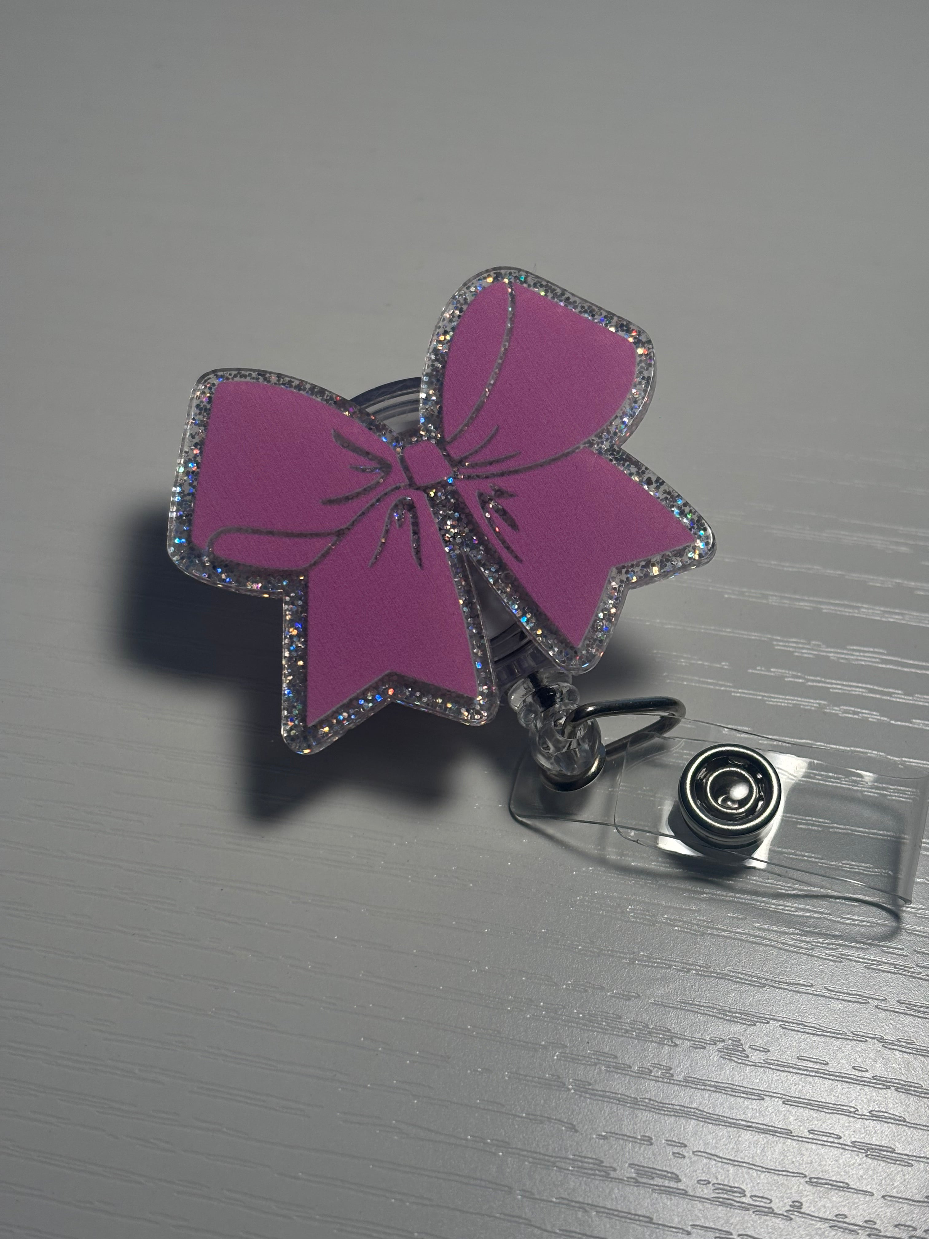 Pink Bow Badge