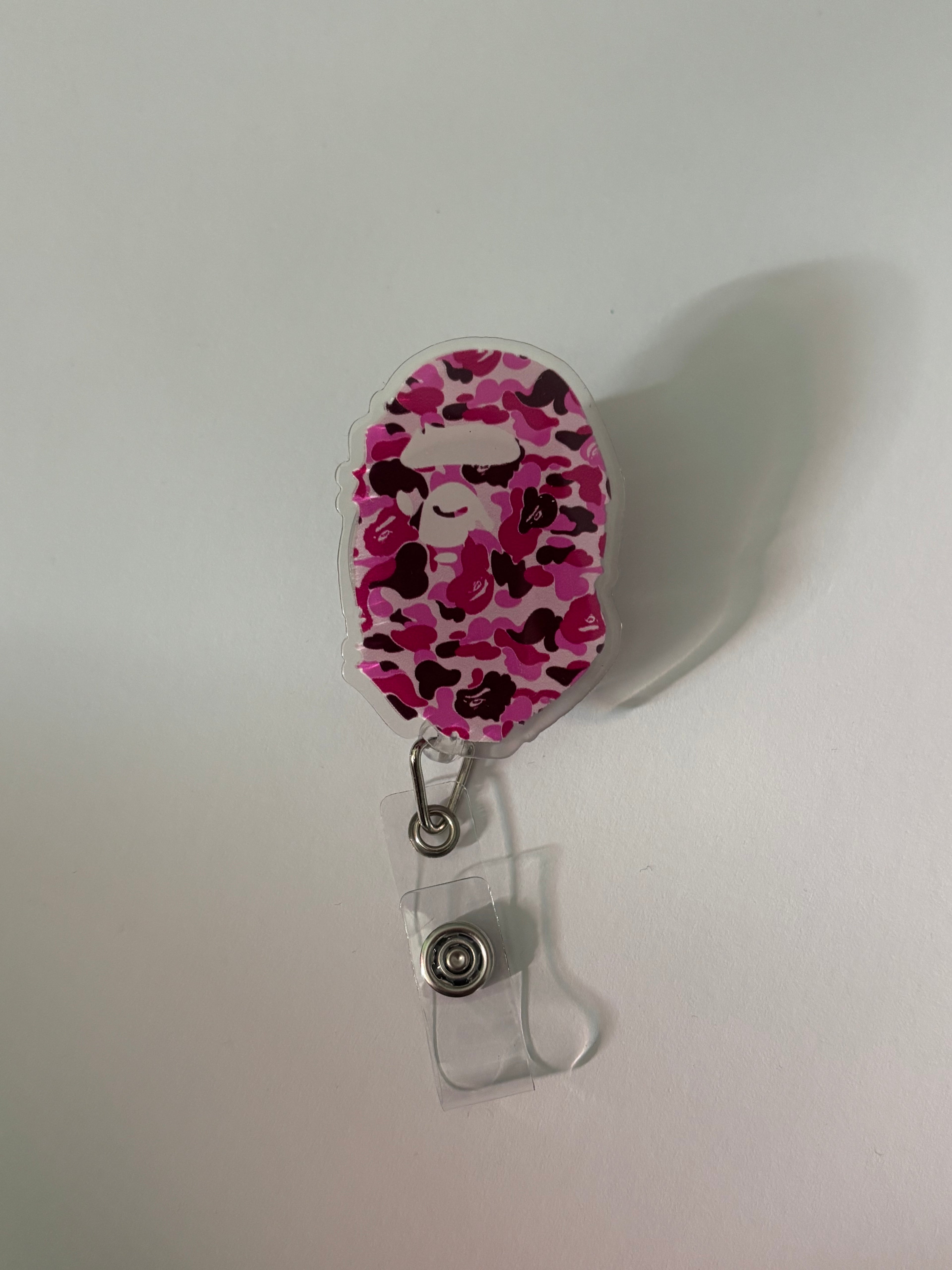 Pink Camo Logo Badge Reel