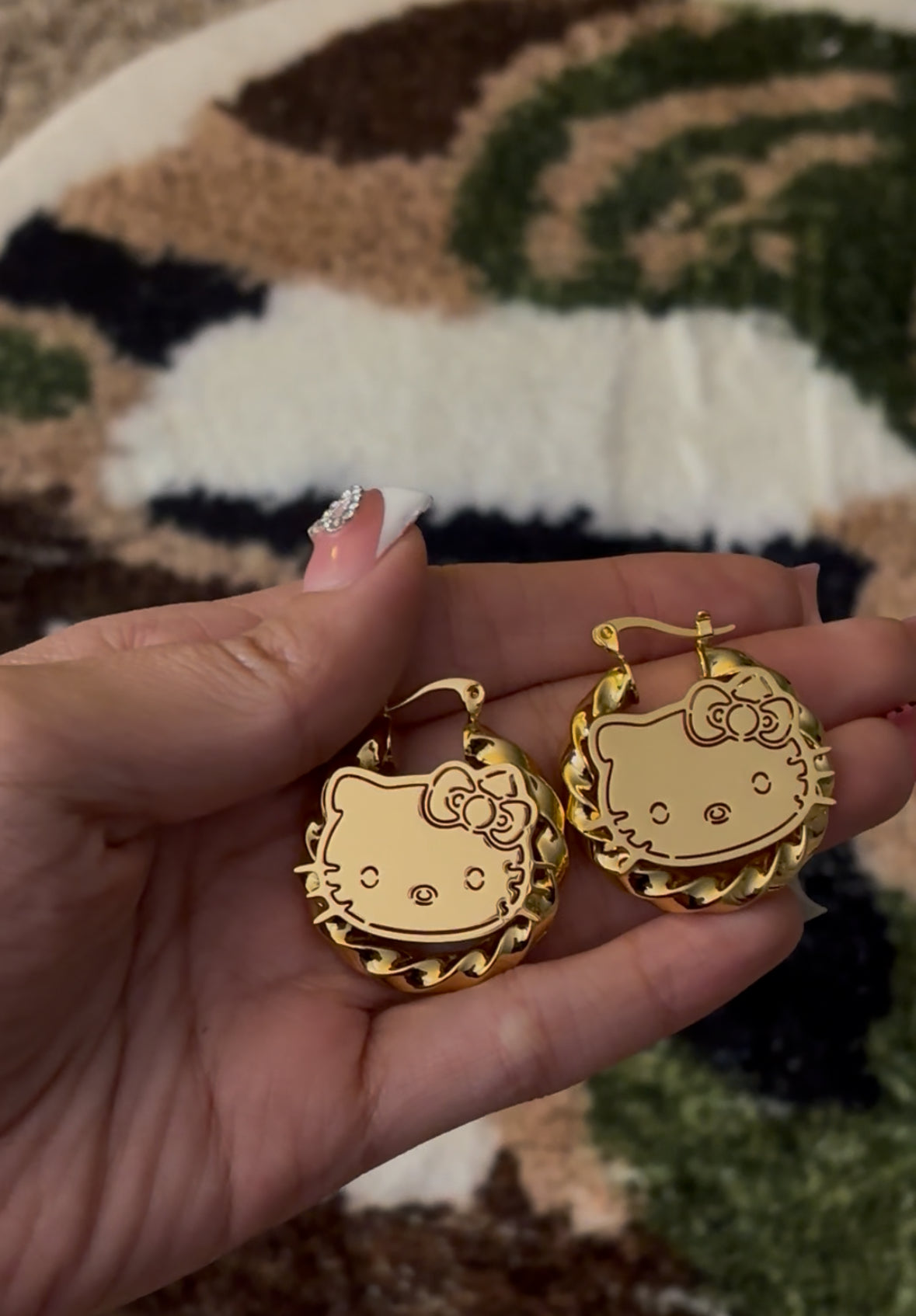 Hello Kitty Hoop Earrings