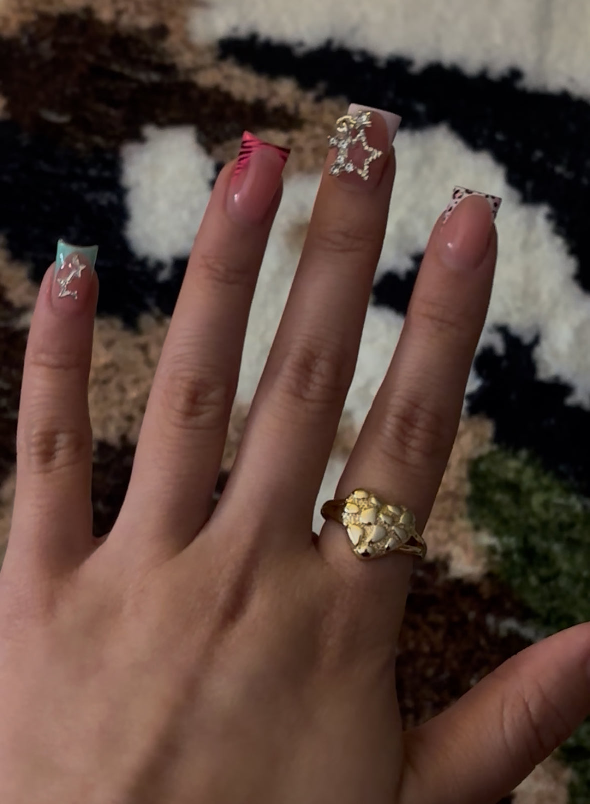 Nugget Heart Ring