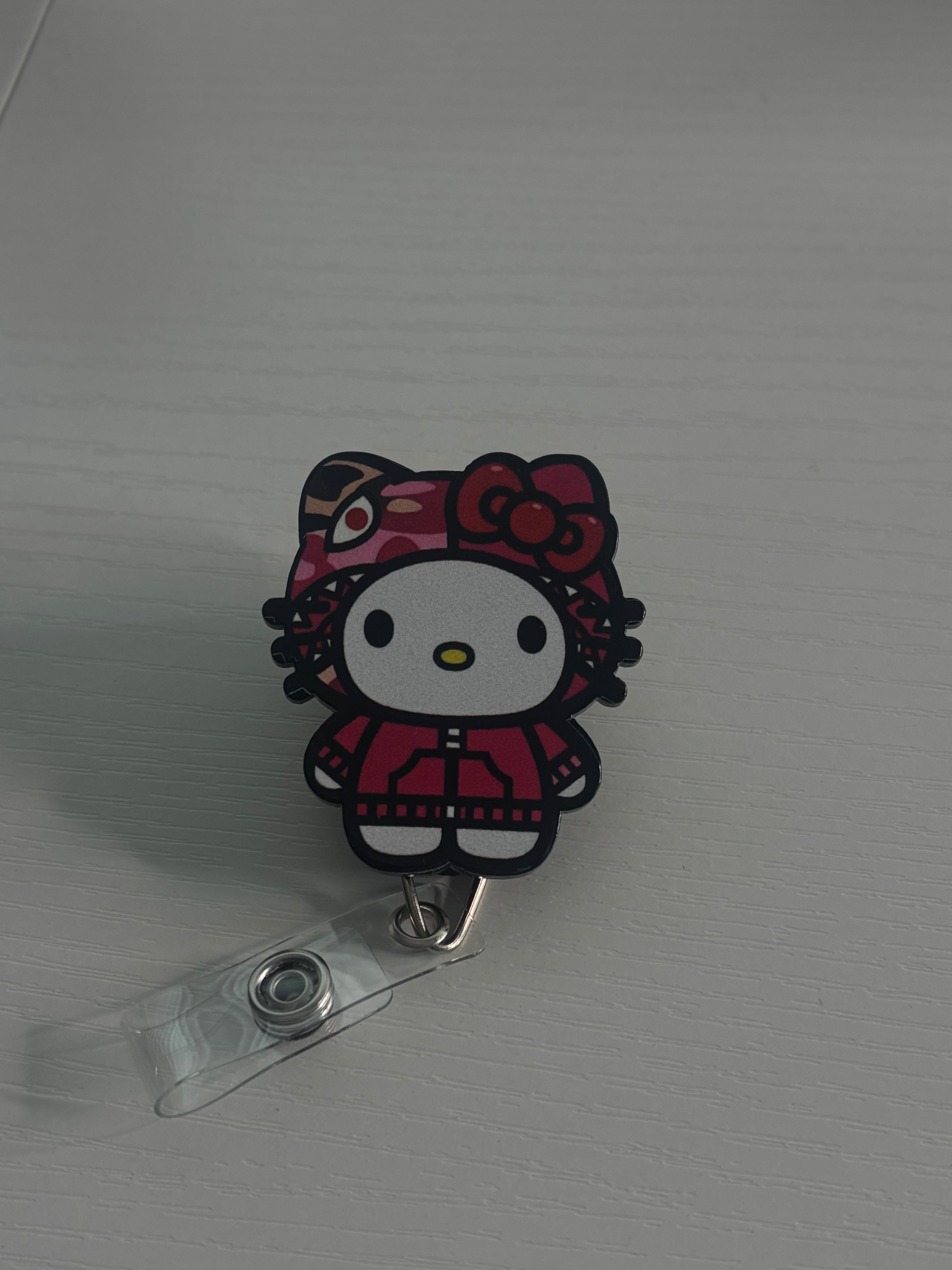 HK Pink Bape - Badge Reel